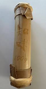 Shu Puerh tea in bamboo