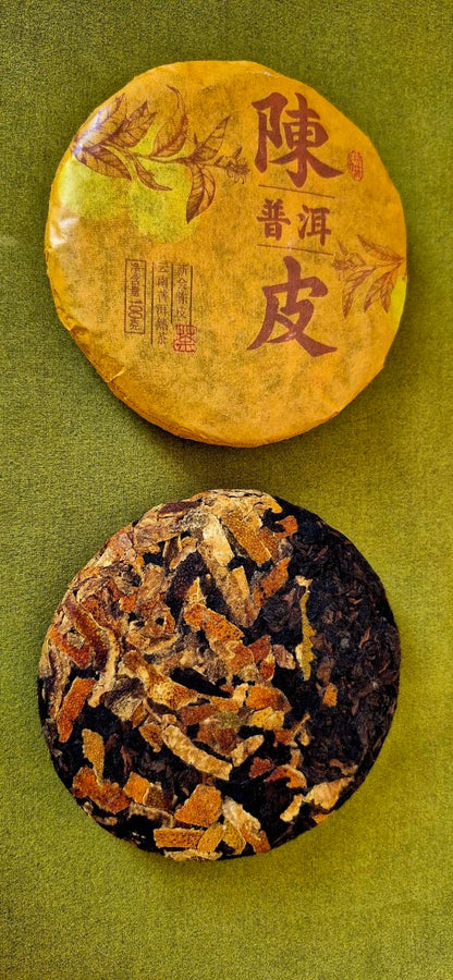 Chenpi Shu Puerh with tangerine peel